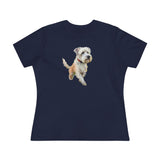 Dandie Terrier  -  Women's Relaxed Fit Cotton Tee