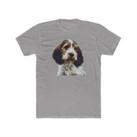 Petit Basset Griffon Vendéen Men's Fitted Cotton Crew Tee
