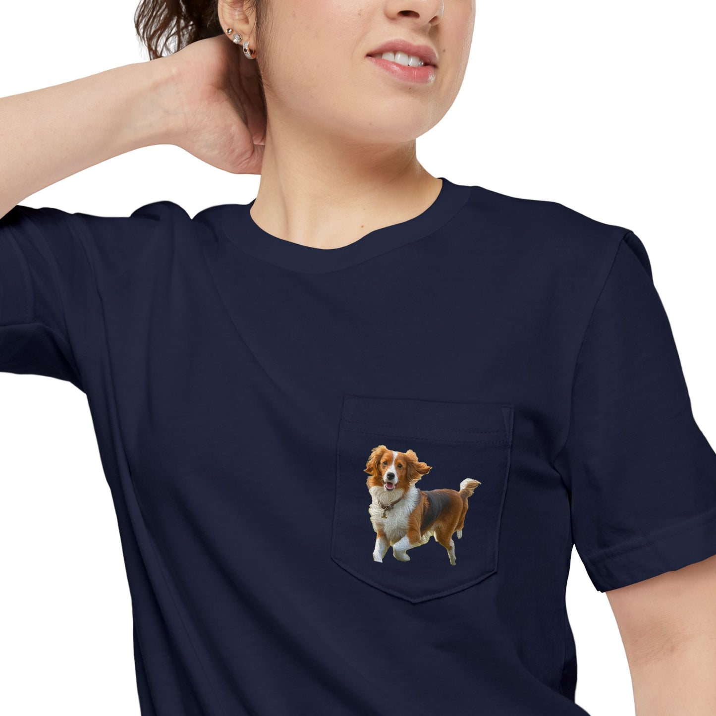Kooikerhondje Adventure Pocket Tee for All-Day Fun