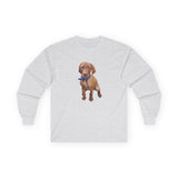 Vizsla 'Augie' Unisex Cotton Long Sleeve Tee