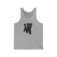 Affenspinscher Unisex Jersey Tank Top: Celebrate Your Monkey Dog Love