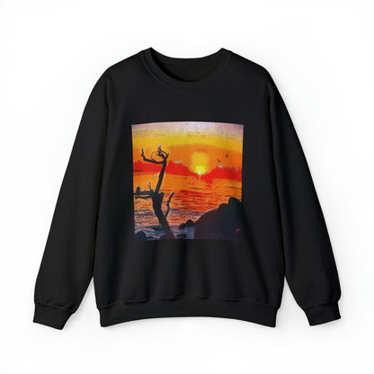 Big Sur Sunset at Pfeiffer Beach - Unisex 50/50 Crewneck Sweatshirt