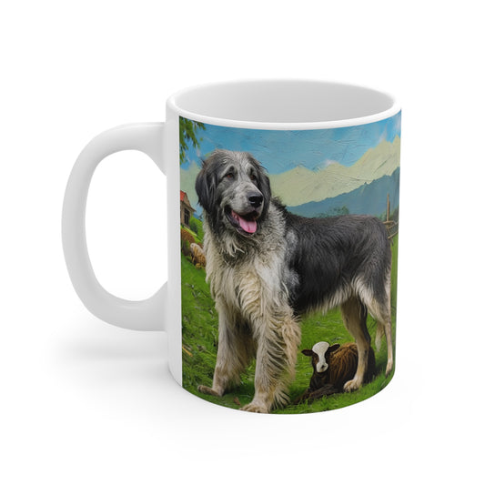 Romanian Carpathian Shepherd Dog Ceramic Mug 11oz