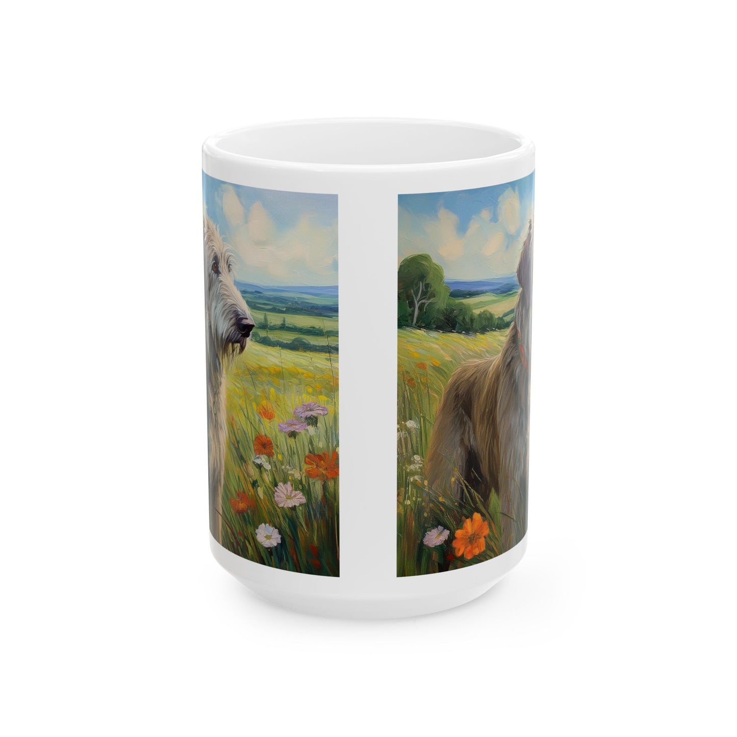 Irish Wolfhound Ceramic Mug - 2 Sizes