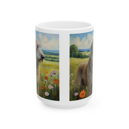 Irish Wolfhound Ceramic Mug - 2 Sizes