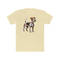 Wire Fox Terrier - Men's Fitted Cotton Crew Tee