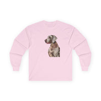 Weimaraner 'Rocky' Unisex Cotton Long Sleeve Tee