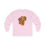 Dachshund 'Doxie #1' Unisex Cotton Long Sleeve Tee