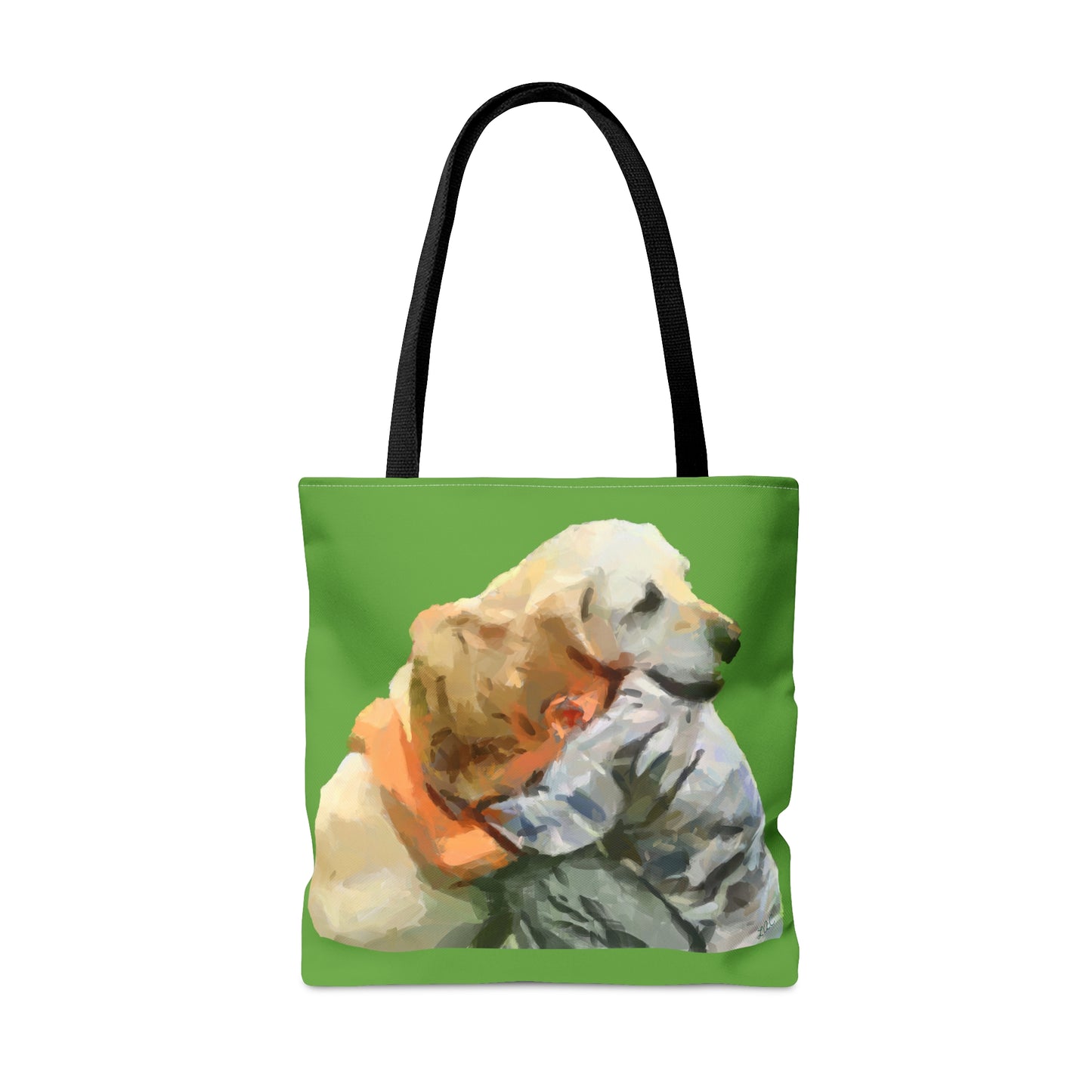 Yellow Lab and Child  -  Tote Bag