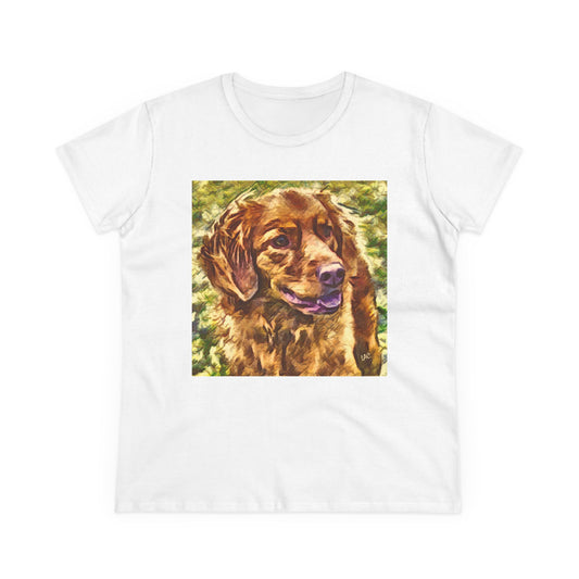Nova Scotia Duck Tolling Retriever Women's Midweight Cotton Tee