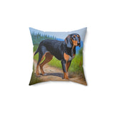 Transylvanian Scent Hound Spun Polyester Throw Pillow