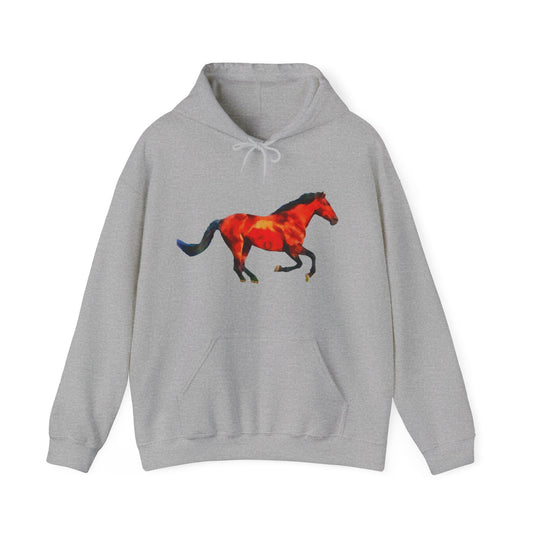 Horse 'Old Red' Unisex 50/50 Hoodie
