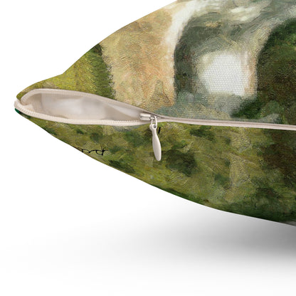 Jersey Calf Spun Polyester Throw Pillow