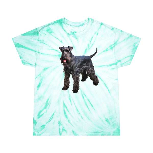 Kerry Blue Terrier Tie-Dye Tee in Cyclone