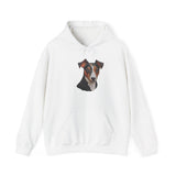 Teddy Roosevelt Terrier Unisex 50/50 Hooded Sweatshirt
