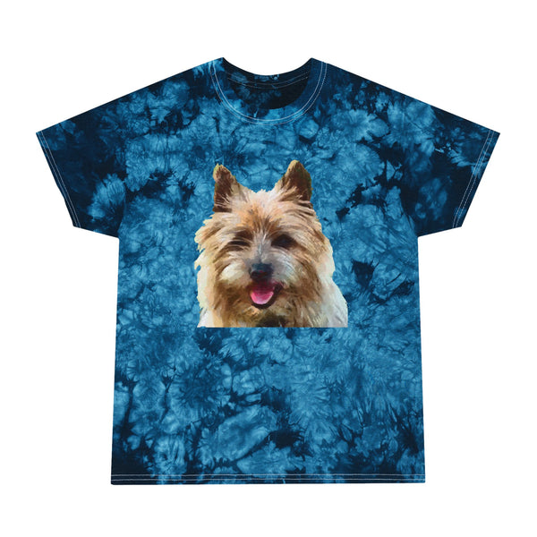 Cairn Terrier 'Toto' Unisex Tie-Dye Tee, Crystal