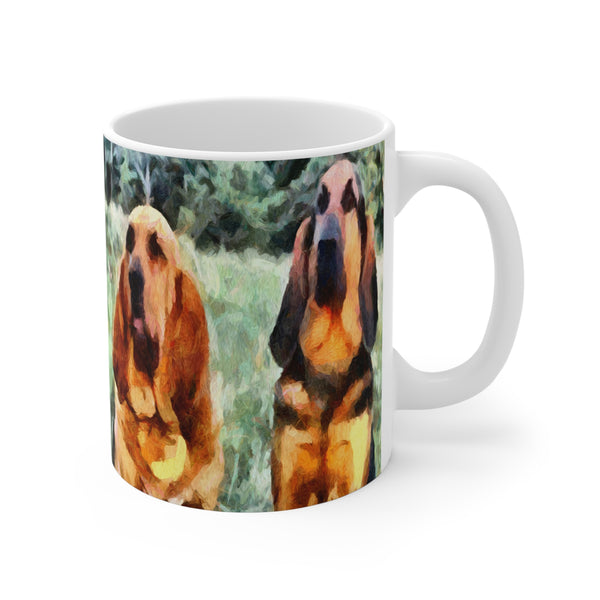 Bloodhounds 'Bear & Bubba' Ceramic Mug 11oz