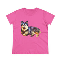 Finnish Lapphund Women's Midweight Cotton Tee