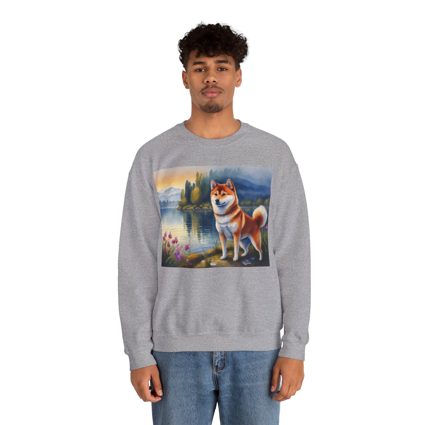 Shiba Inu Unisex 50/50 Crewneck Sweatshirt