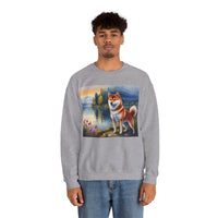 Shiba Inu Unisex 50/50 Crewneck Sweatshirt