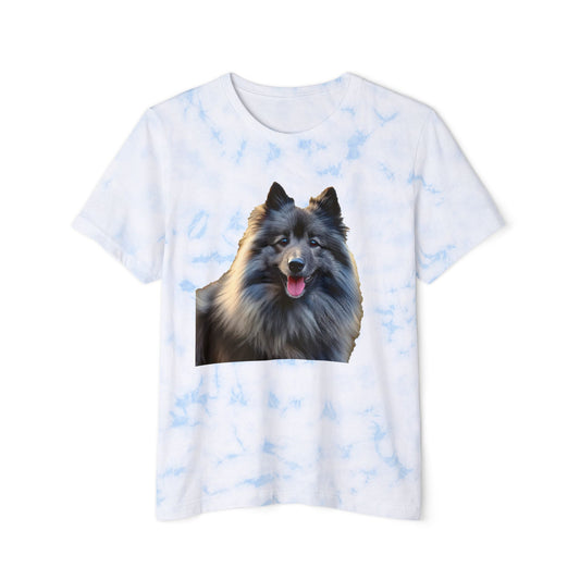 Keeshond Unisex Fashion Tie-Dyed T-Shirt