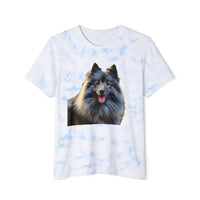 Keeshond Unisex Fashion Tie-Dyed T-Shirt