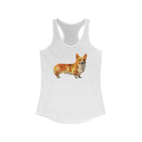 Elegant Pembroke Welsh Corgi Women's Racerback Tank