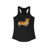 Elegant Pembroke Welsh Corgi Women's Racerback Tank