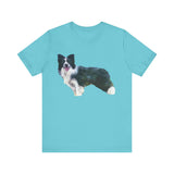 Border Collie 'Andrew' Unisex Jersey Short Sleeve Tee