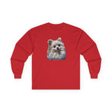 Pomeranian 'Snowball' Unisex Cotton Long Sleeve Tee