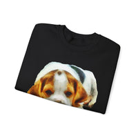 English Foxhound 'Sasha' Unisex 50/50 Crewneck Sweatshirt