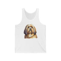 Lhasa Apso Unisex Jersey Tank