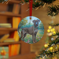 Treeing Tennessee Brindle  Metal Ornaments