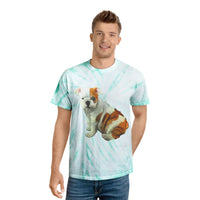 English Bulldog 'Bugsy' - Unisex Tie-Dye Tee, Cyclone
