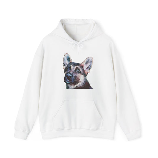 German Shepherd 'Sly' Unisex 50/50 Hoodie