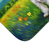 White Schnauzer Bathroom Rug Mat