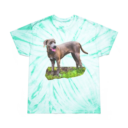Blue Lacy Unisex Cotton Tie-Dye Tee, Cyclone