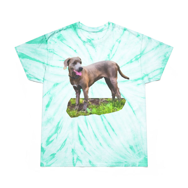 Blue Lacy Unisex Cotton Tie-Dye Tee, Cyclone