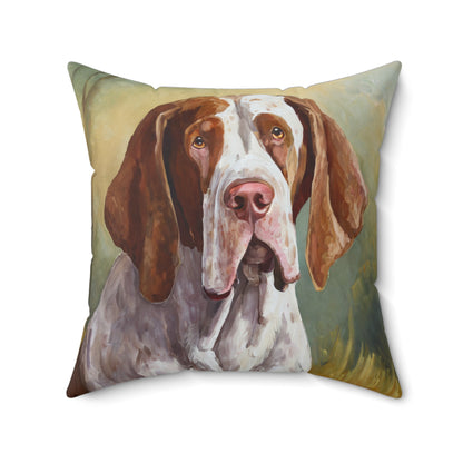 Bracco Italiano 'Italian Pointer' Spun Polyester Square Pillow