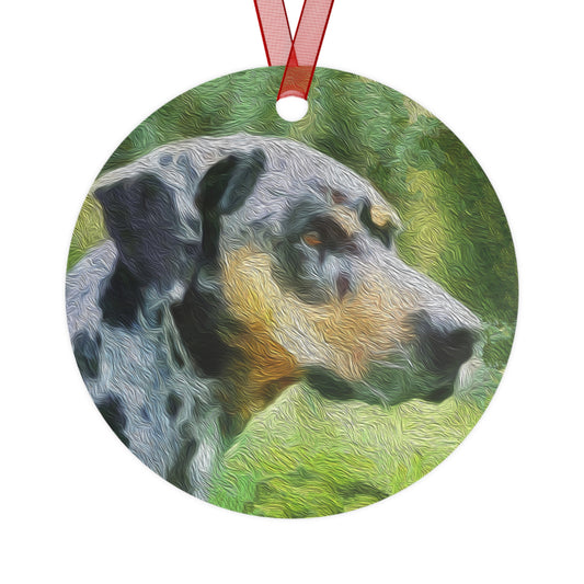 Catahoula 'Clancy' Metal Ornaments
