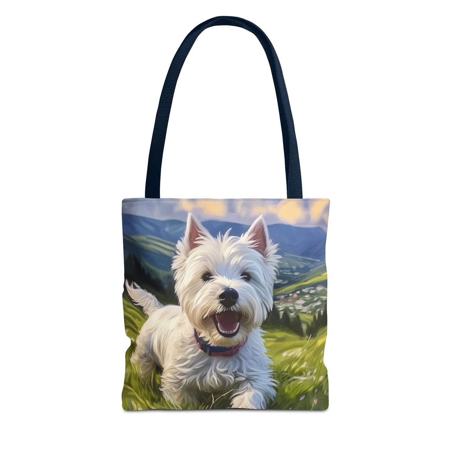 Westie #2 - West Highland Terrier - Polyester Tote Bag (AOP)