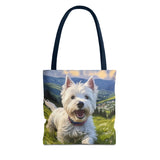 Westie #2 - West Highland Terrier - Polyester Tote Bag (AOP)