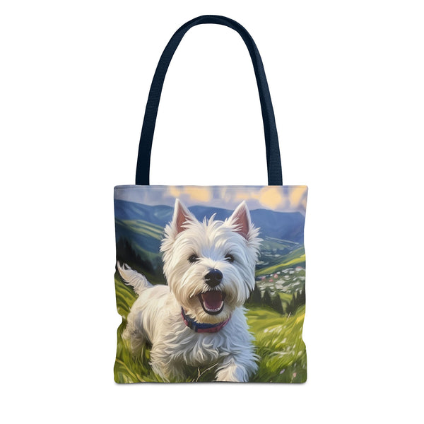 Westie #2 - West Highland Terrier - Polyester Tote Bag (AOP)