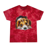 Beagle 'Daisy Mae' Unisex Cotton Tie-Dye Tee, Crystal