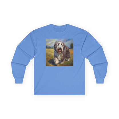 Bearded Collie Cotton Long Sleeve Tee