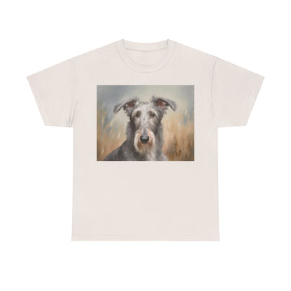 Elegant Scottish Deerhound Unisex Heavy Cotton Tee