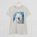 Samoyed Women's Midweight Cotton Tee