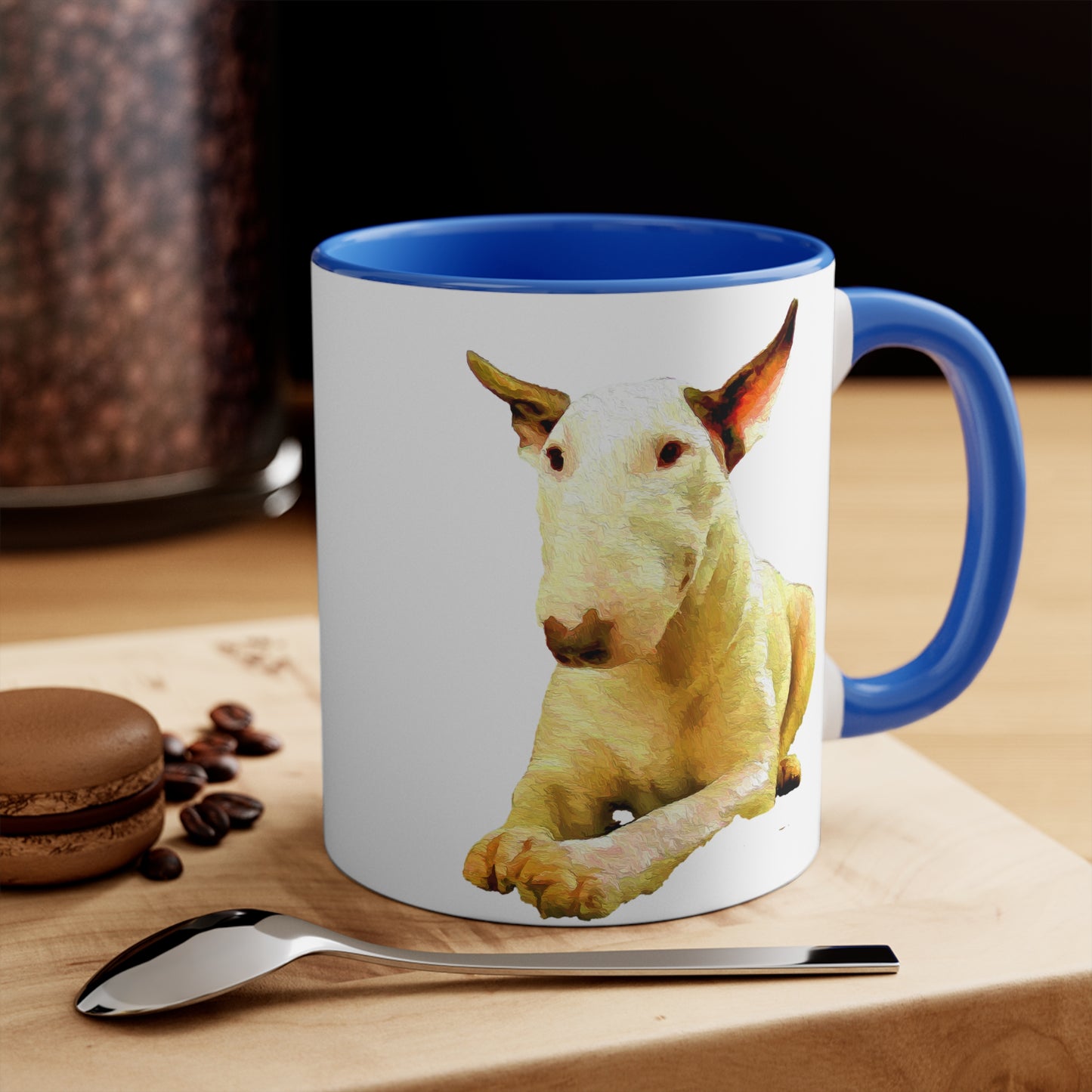 English Bull Terrier Ceramic Accent Coffee Mug, 11oz