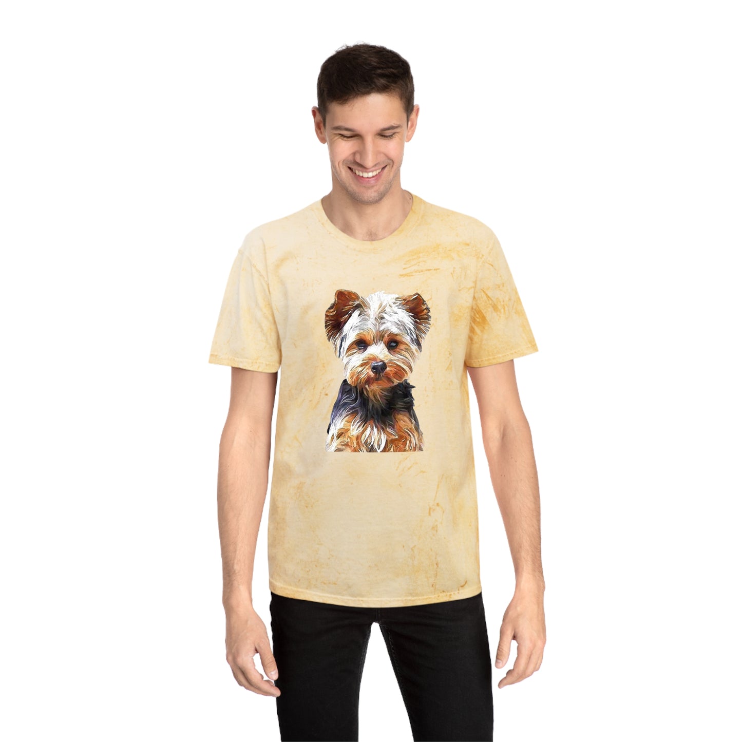 Yorkshire Terrier 'Lupis' Color Blast T-Shirt by DoggyLips™
