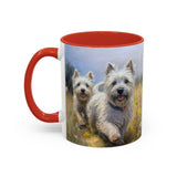 Cairn Terriers - "Run Toto Run!"  -  Ceramic Accent Coffee Mug - 2 Sizes